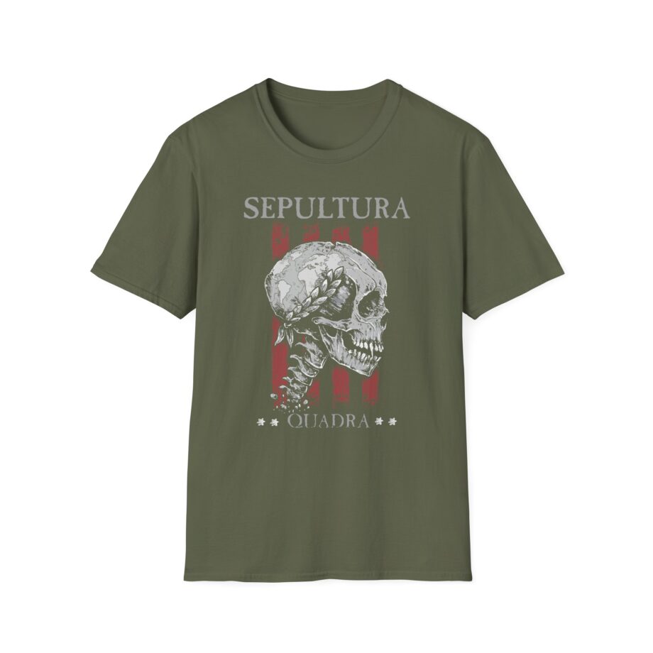 Sepultura Quadra Skull Unisex Softstyle T-shirt