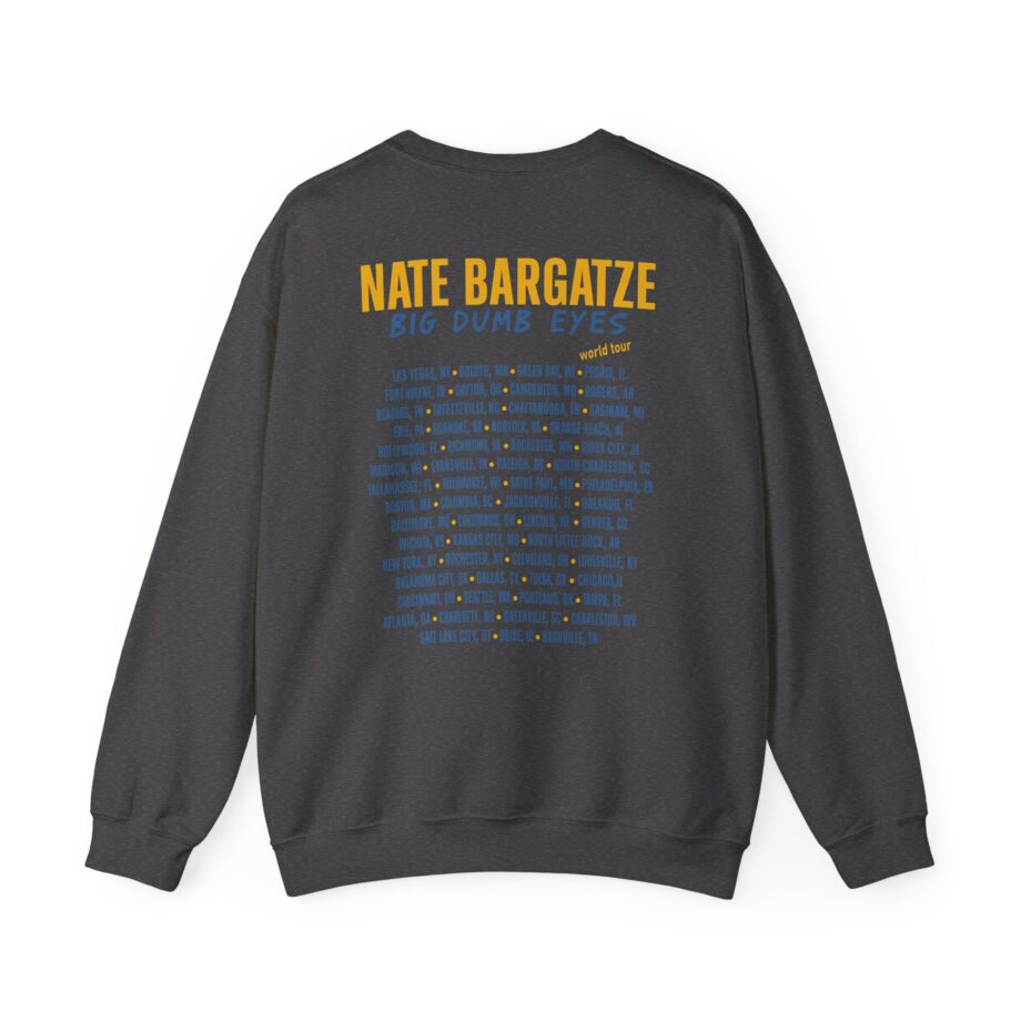 Nate Bargatze Big Dumb Eyes Tour Unisex Heavy Blend™ Crewneck Sweatshirt