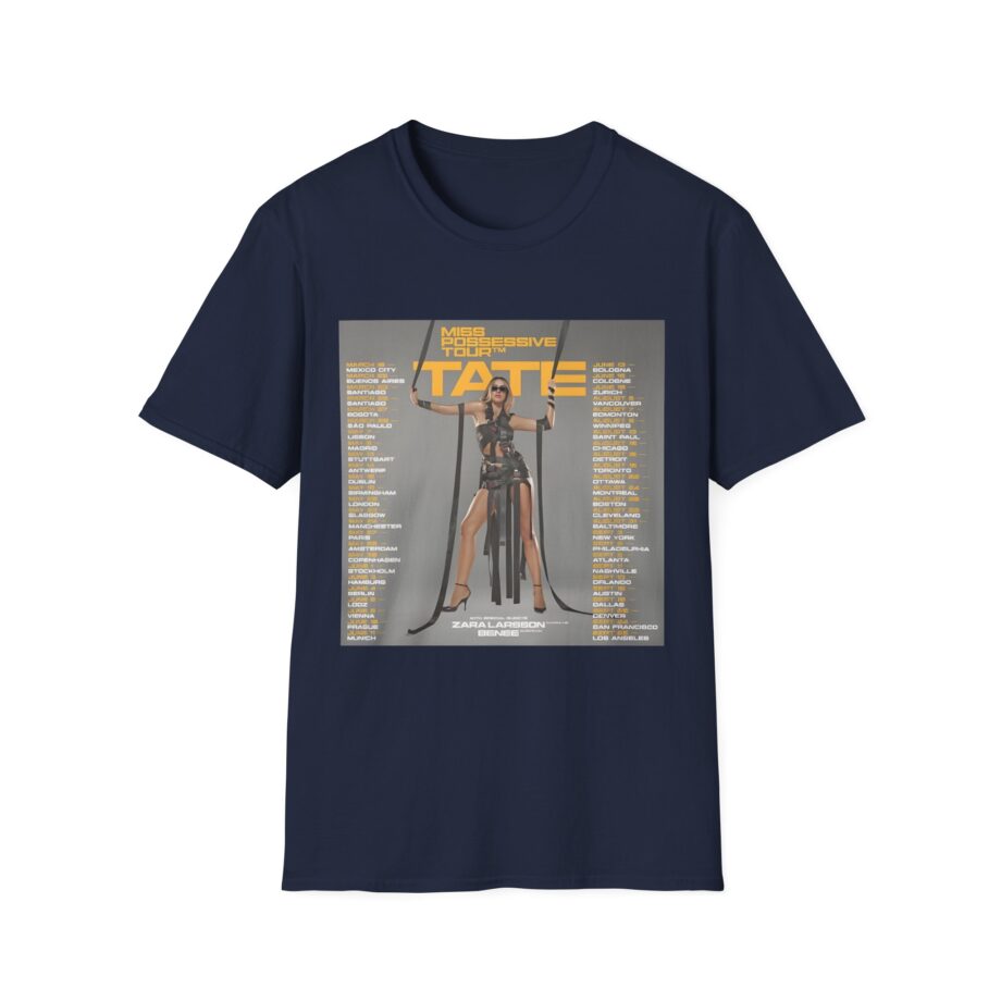 Tate Mcrae Miss Possessive Tour 2025 Unisex Softstyle T-Shirt