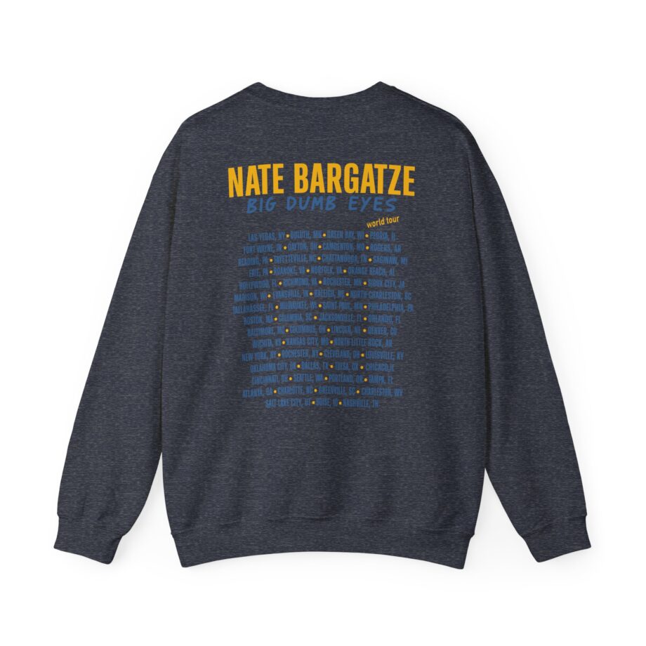 Nate Bargatze Big Dumb Eyes Tour Unisex Heavy Blend™ Crewneck Sweatshirt