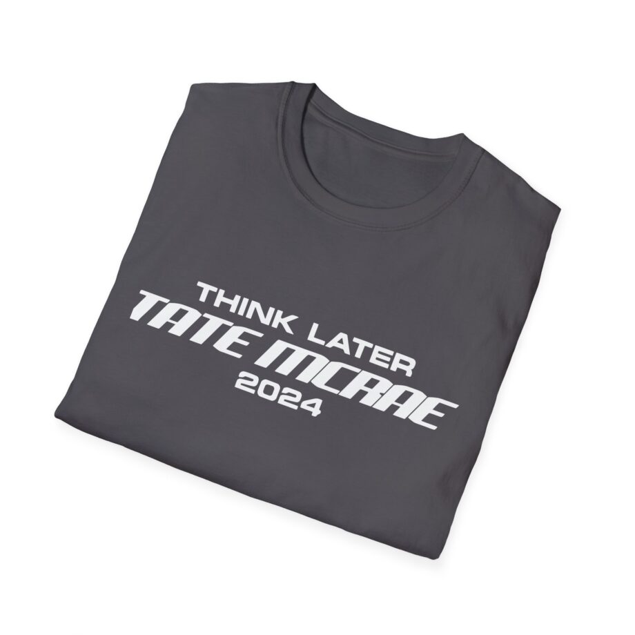 Tate Mcrae Think Later Unisex Softstyle T-Shirt