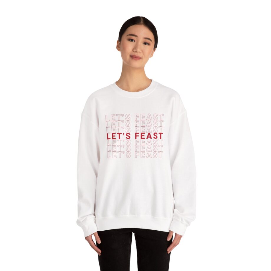 Elyse Myers Let’s Feast Unisex Heavy Blend™ Crewneck Sweatshirt