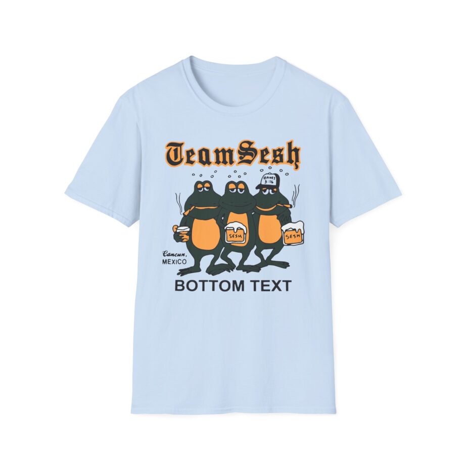 Bones Teamsesh Bottom Text Frogs Unisex Softstyle T-shirt