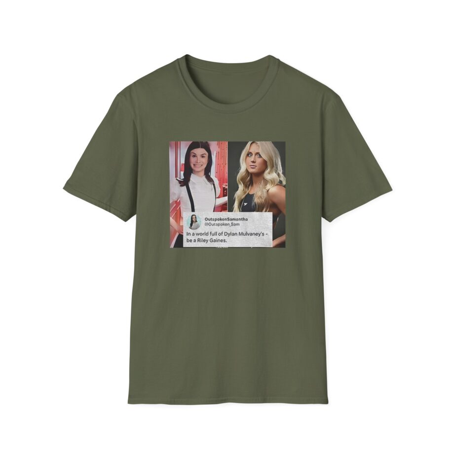 In a World Full of Dylan Mulvaney’s Be a Riley Gaines Unisex Softstyle T-Shirt