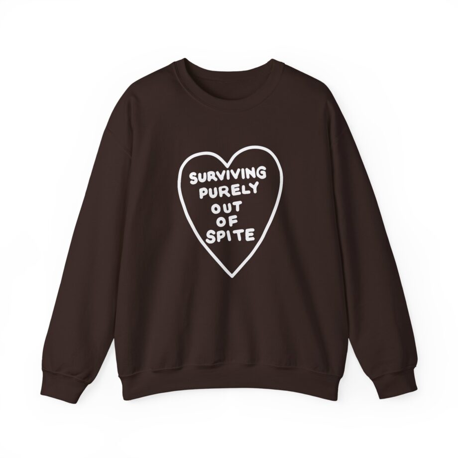 Elyse Myers Surviving Purely Out of Spite Unisex Heavy Blend™ Crewneck Sweatshirt