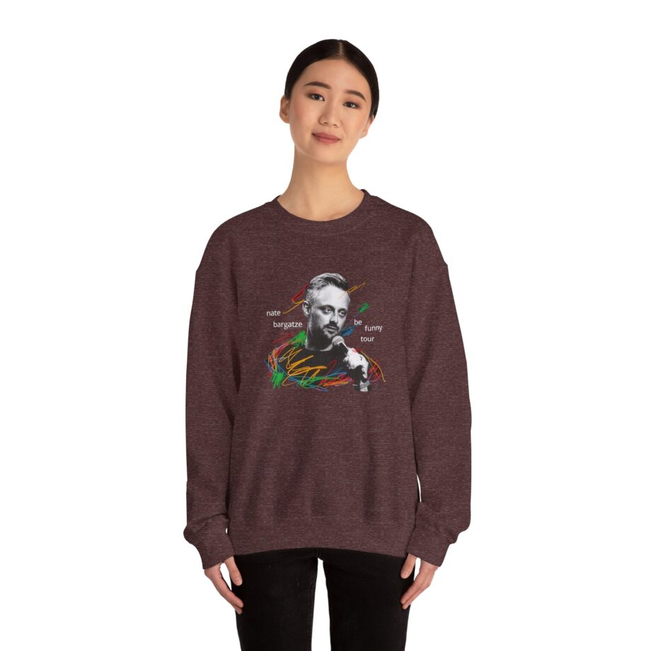 Nate Bargatze 2024 Be Funny Tour Unisex Heavy Blend™ Crewneck Sweatshirt