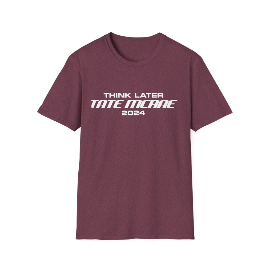 Tate Mcrae Think Later Unisex Softstyle T-Shirt
