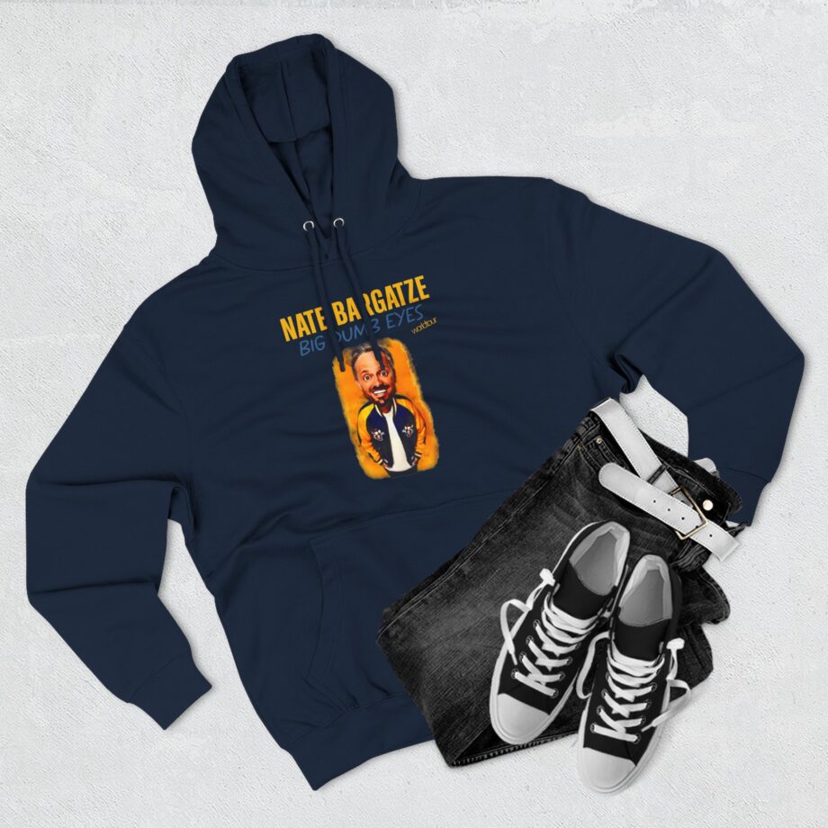 Nate Bargatze Big Dumb Eyes Tour Three-Panel Fleece Hoodie