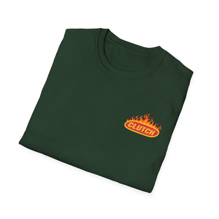 Clutch Flaming Stage Plot Unisex Softstyle T-Shirt