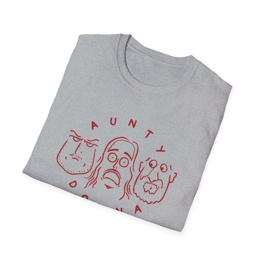 Aunty Donna White Faces Unisex Softstyle T-Shirt
