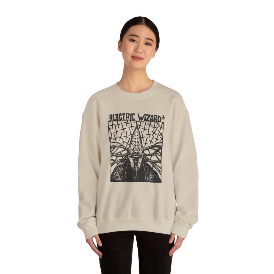 Electric Wizard Doom Sludge Stoner Metal Poster Unisex Heavy Blend™ Crewneck Sweatshirt