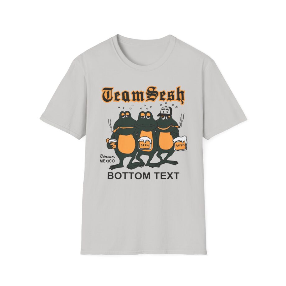 Bones Teamsesh Bottom Text Frogs Unisex Softstyle T-shirt