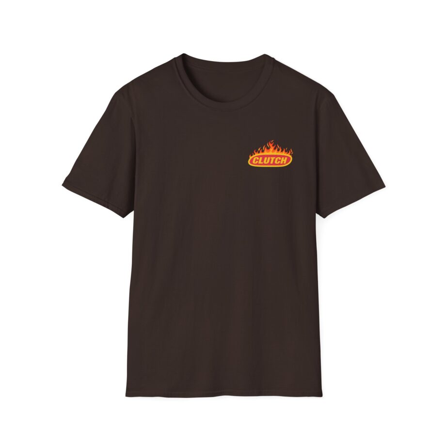Clutch Flaming Stage Plot Unisex Softstyle T-Shirt