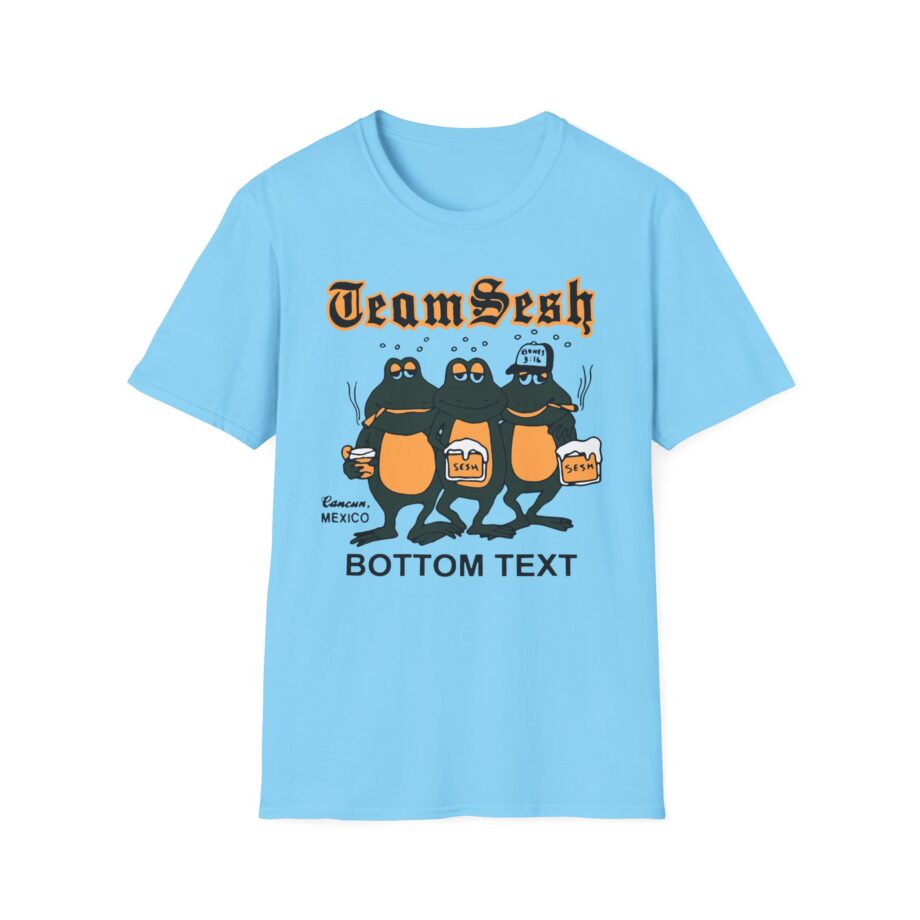 Bones Teamsesh Bottom Text Frogs Unisex Softstyle T-shirt