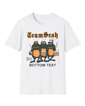 Bones Teamsesh Bottom Text Frogs Unisex Softstyle T-shirt