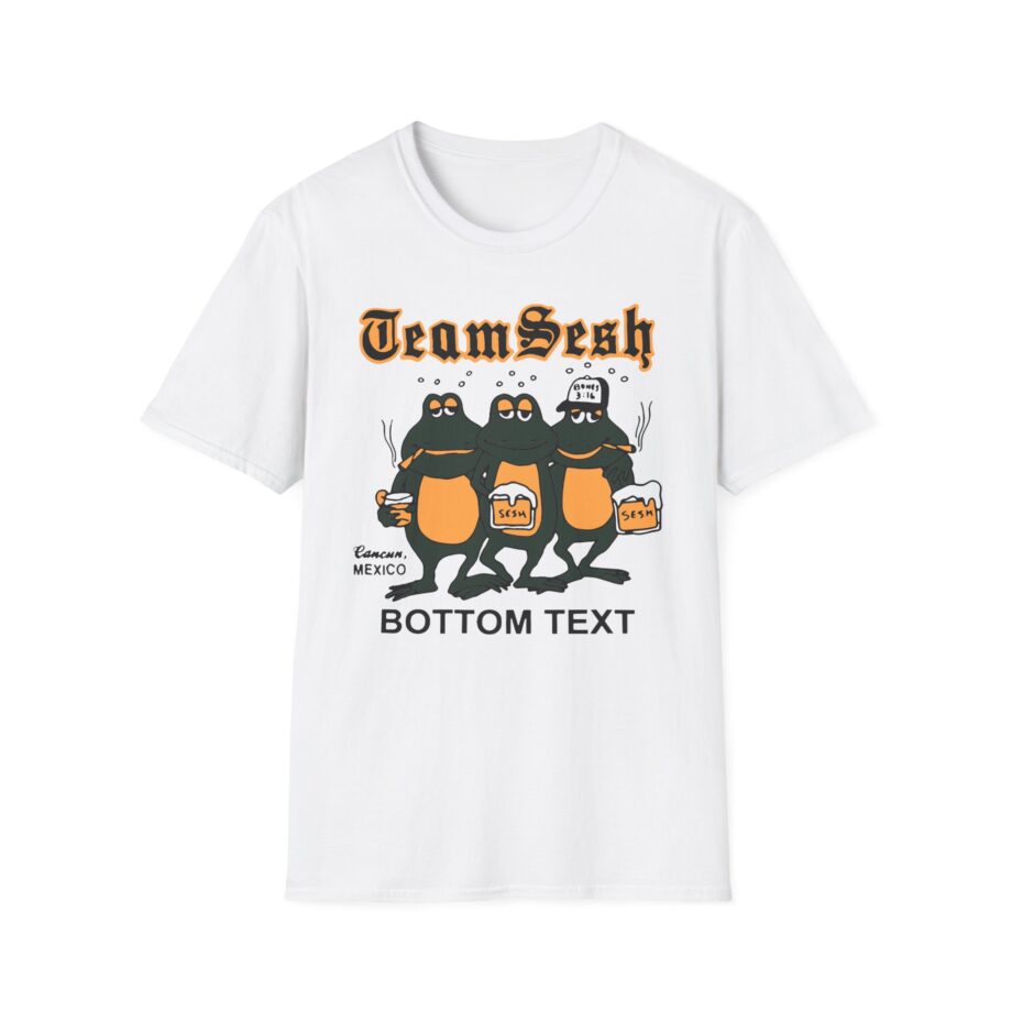 Bones Teamsesh Bottom Text Frogs Unisex Softstyle T-shirt