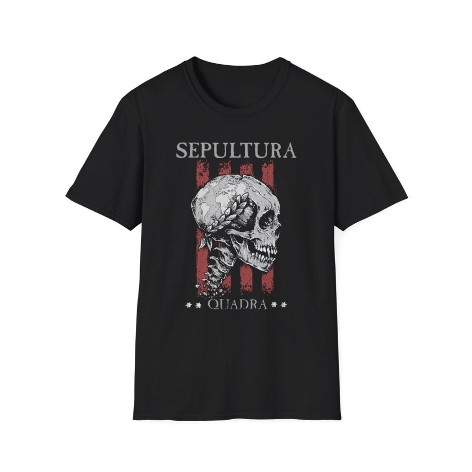 Sepultura Quadra Skull Unisex Softstyle T-shirt