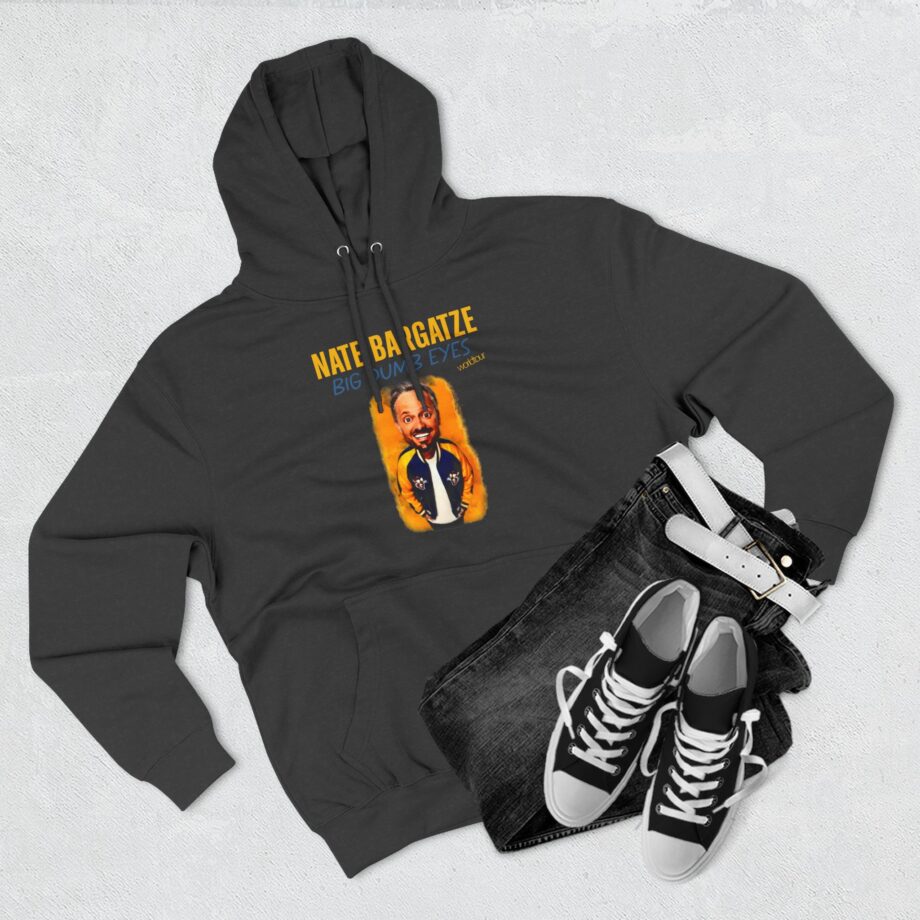 Nate Bargatze Big Dumb Eyes Tour Three-Panel Fleece Hoodie