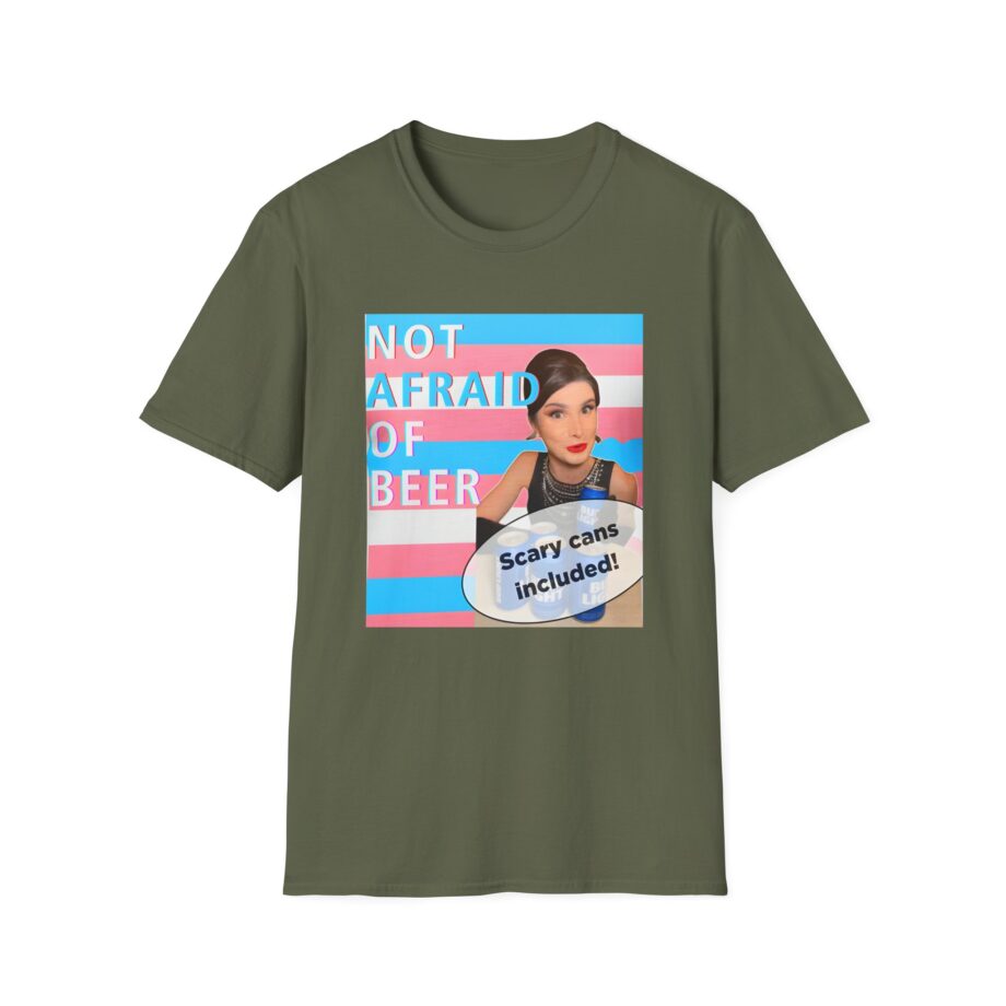 Dylan Mulvaney Not Afraid of Beer Unisex Softstyle T-Shirt