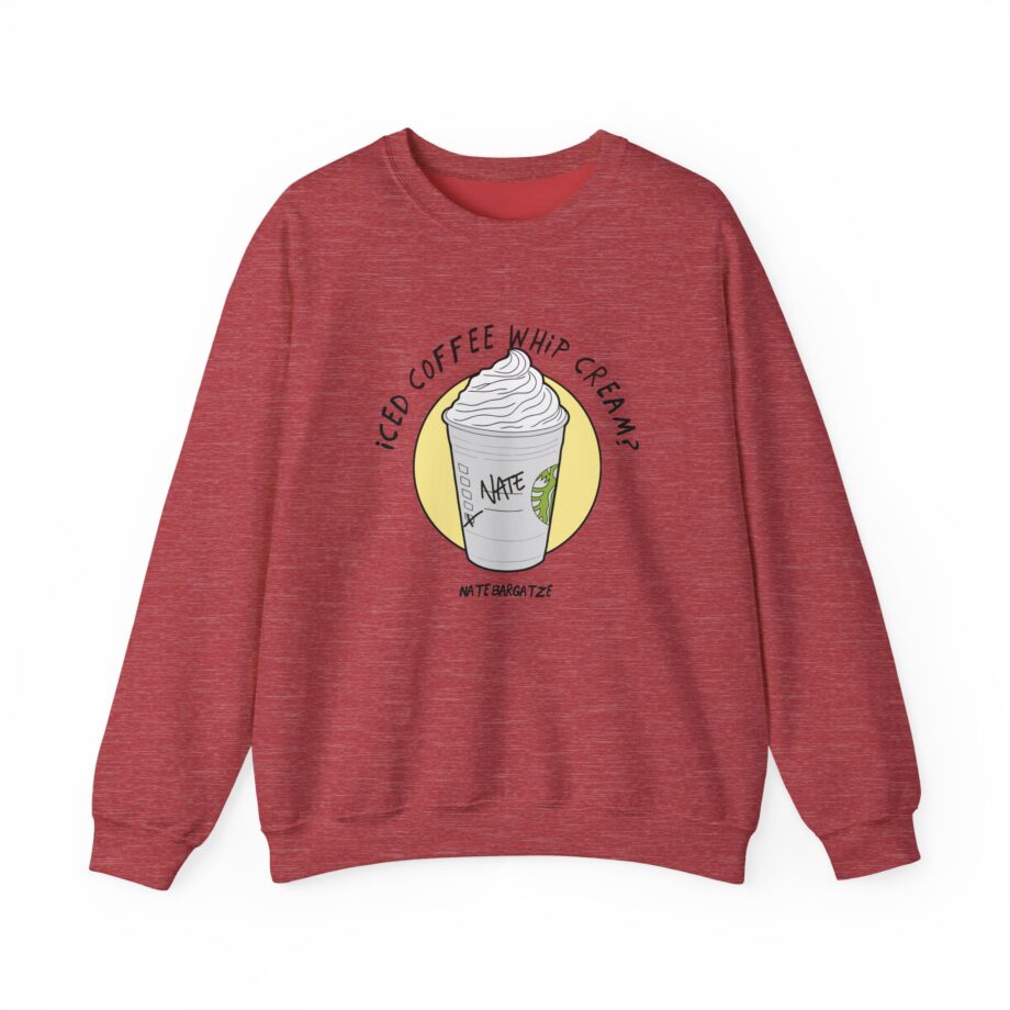 Nate Bargatze - Iced Coffee Whip Cream? Unisex Heavy Blend™ Crewneck Sweatshirt