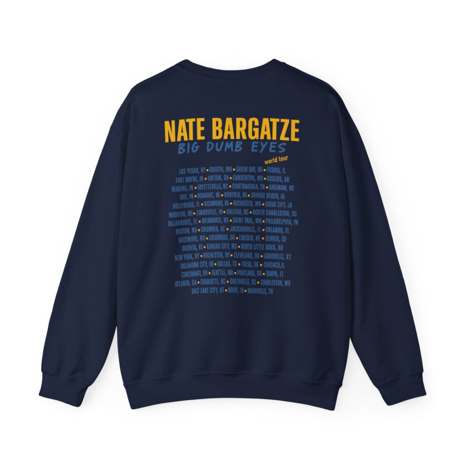 Nate Bargatze Big Dumb Eyes Tour Unisex Heavy Blend™ Crewneck Sweatshirt