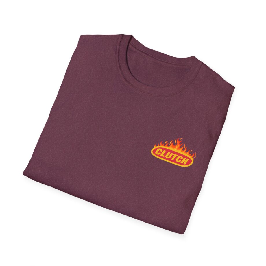 Clutch Flaming Stage Plot Unisex Softstyle T-Shirt