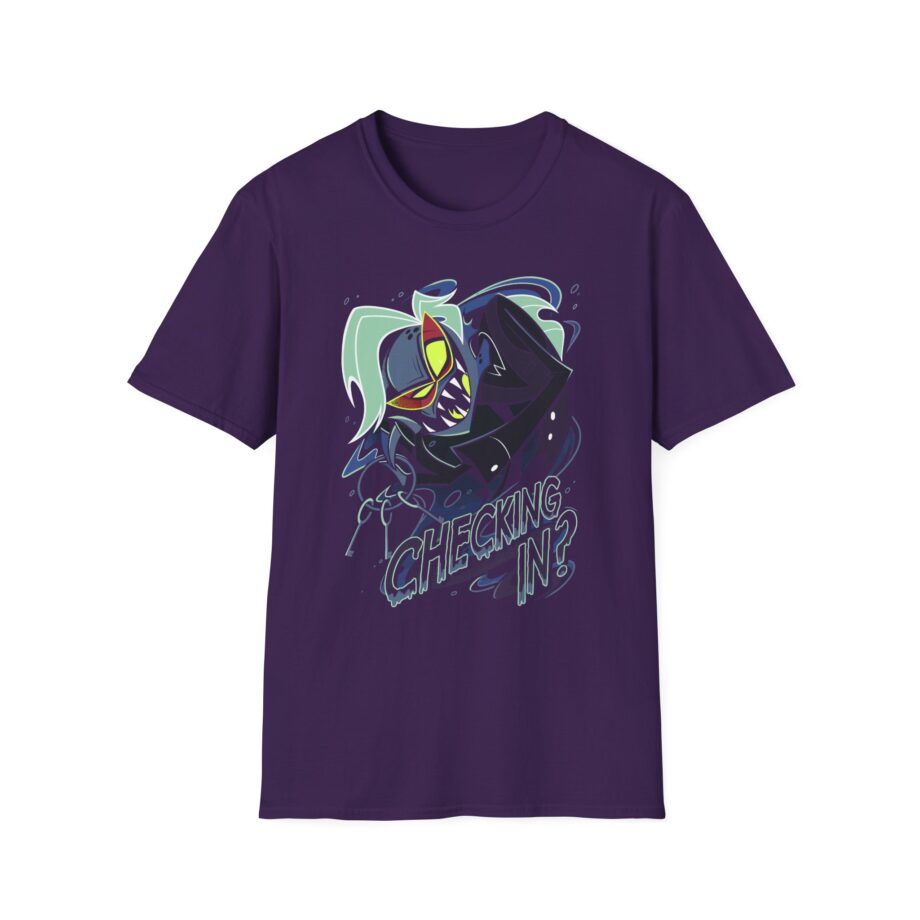 Vivziepop Checking in Unisex Softstyle T-Shirt