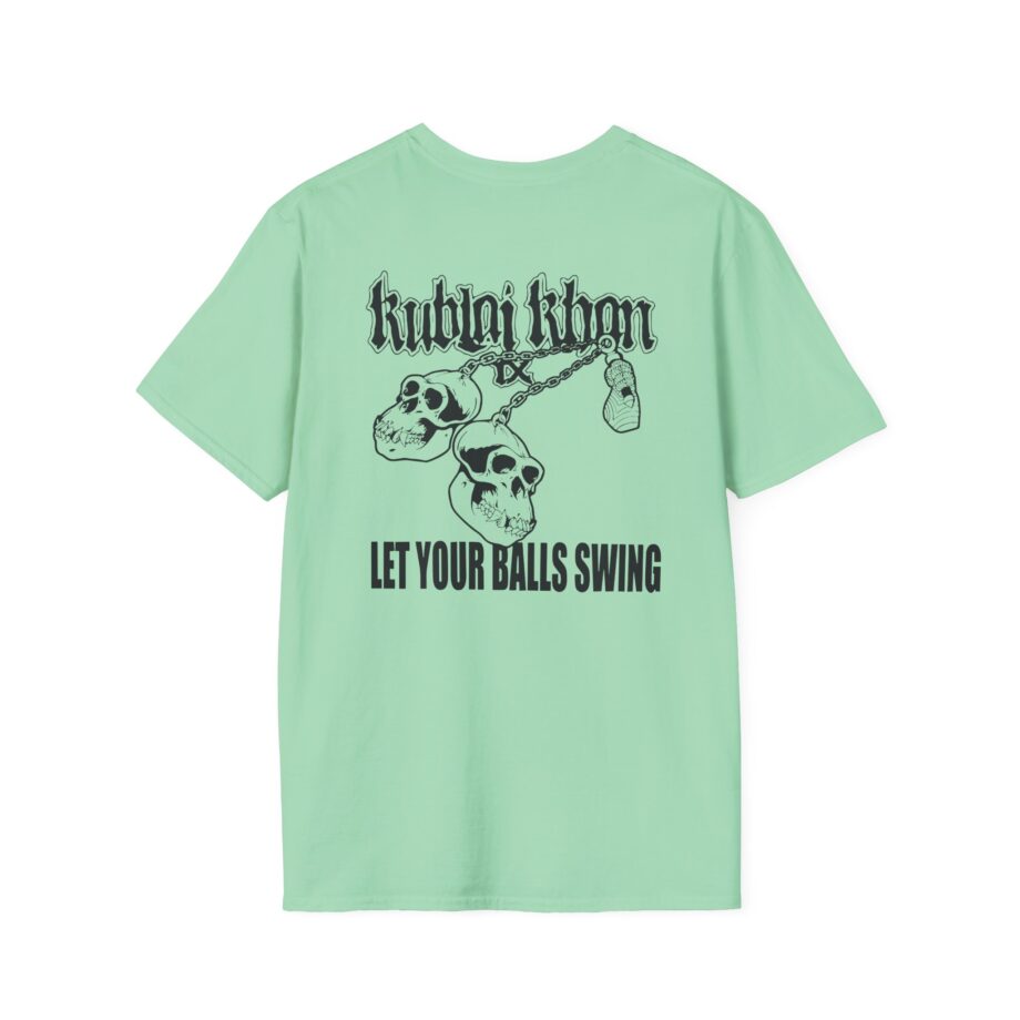 Kublai Khan - Let the Balls Swing Natural Unisex Softstyle T-shirt