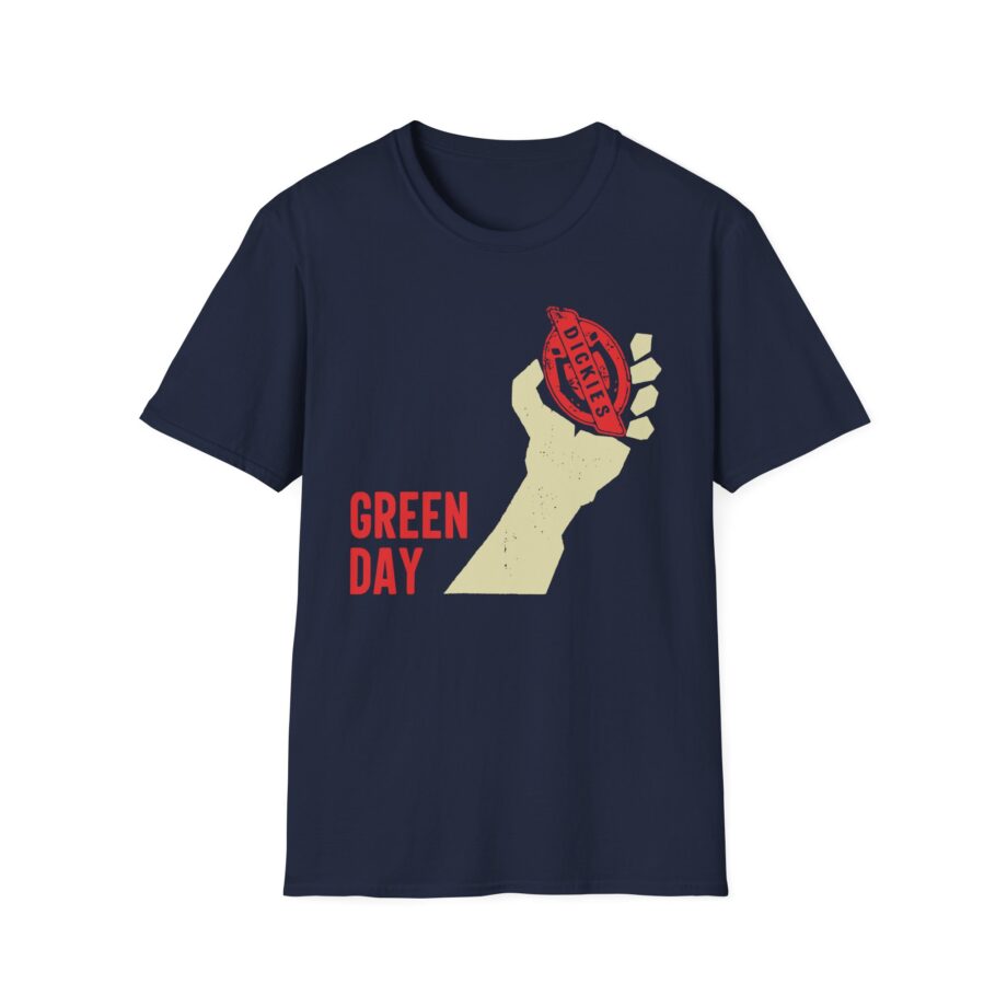 Green Day Dickies Heart Grenade Unisex Softstyle T-shirt