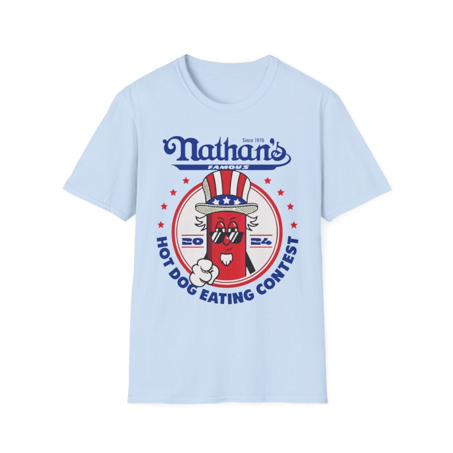 Matt Stonie Nathans Famous 2024 Hot Dog Eating Contest Unisex Softstyle T-shirt