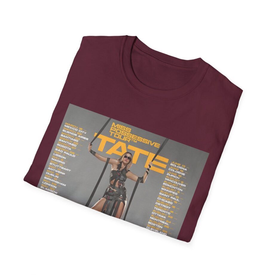 Tate Mcrae Miss Possessive Tour 2025 Unisex Softstyle T-Shirt