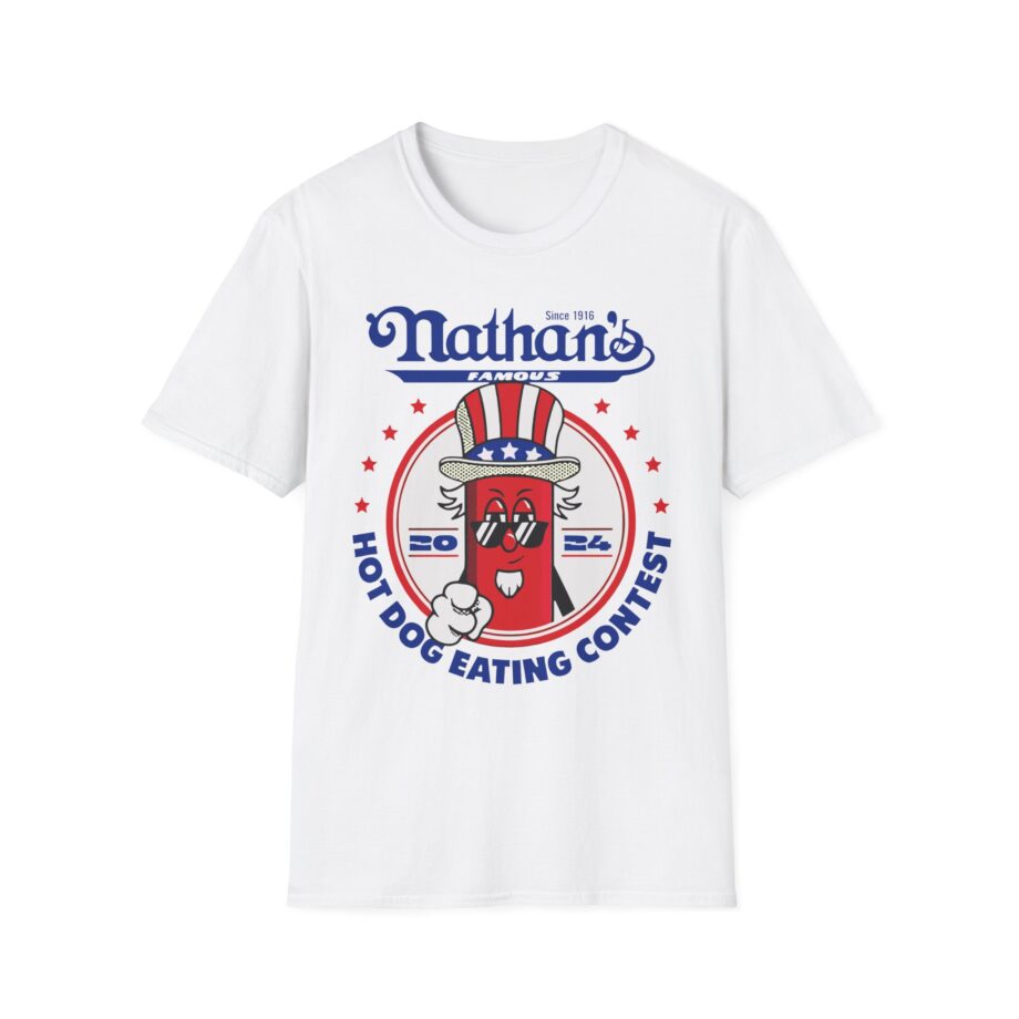Matt Stonie Nathans Famous 2024 Hot Dog Eating Contest Unisex Softstyle T-shirt