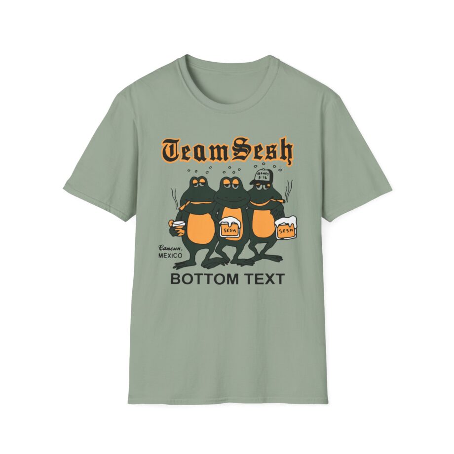 Bones Teamsesh Bottom Text Frogs Unisex Softstyle T-shirt