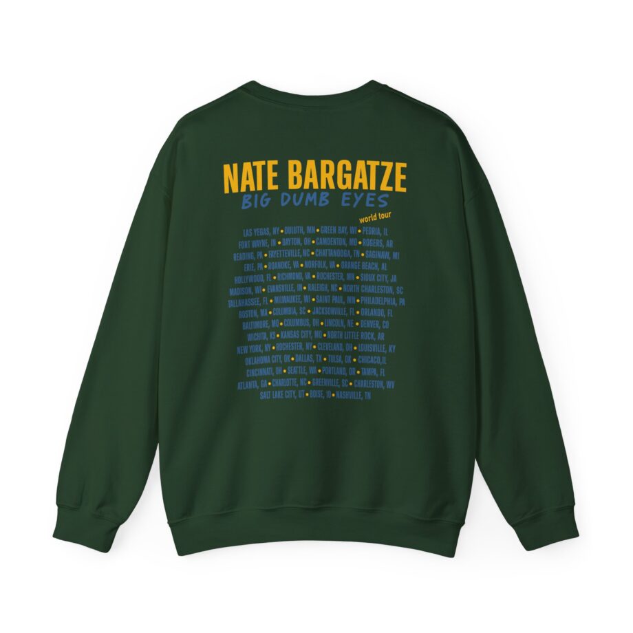 Nate Bargatze Big Dumb Eyes Tour Unisex Heavy Blend™ Crewneck Sweatshirt