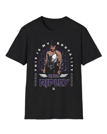 Rhea Ripley My Brutality WHT Unisex Softstyle T-Shirt