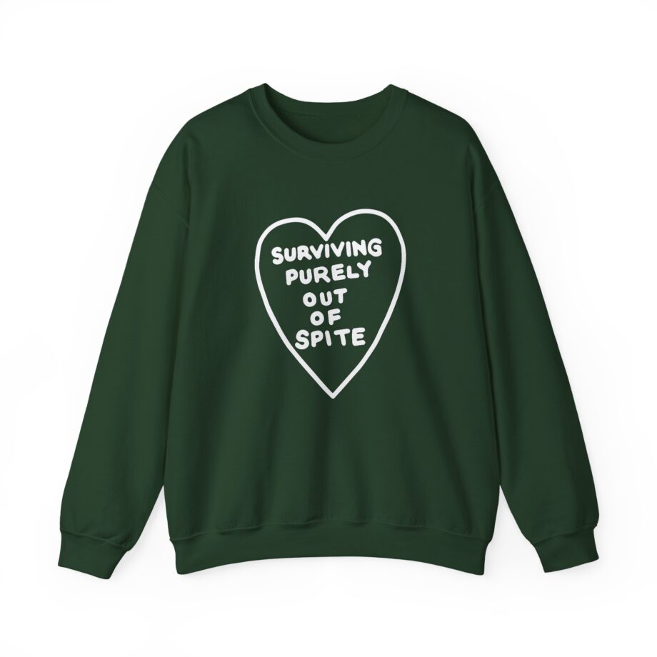 Elyse Myers Surviving Purely Out of Spite Unisex Heavy Blend™ Crewneck Sweatshirt