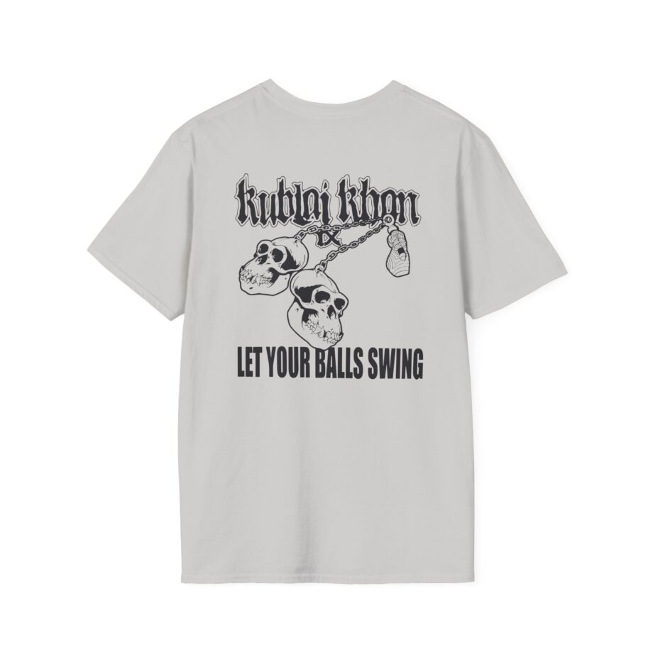 Kublai Khan - Let the Balls Swing Natural Unisex Softstyle T-shirt