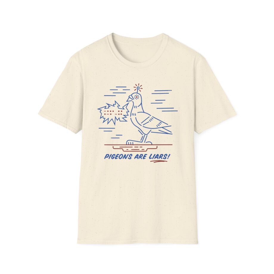 Birds Arent Real Pigeons Are Liars Unisex Softstyle T-shirt