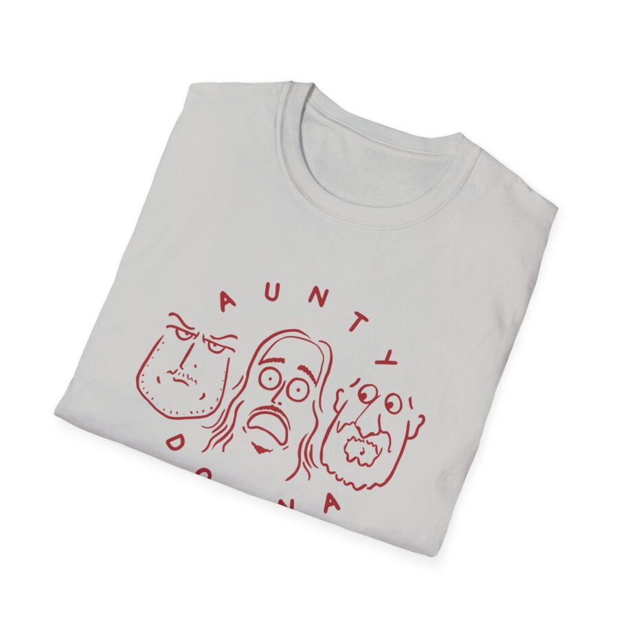 Aunty Donna White Faces Unisex Softstyle T-Shirt