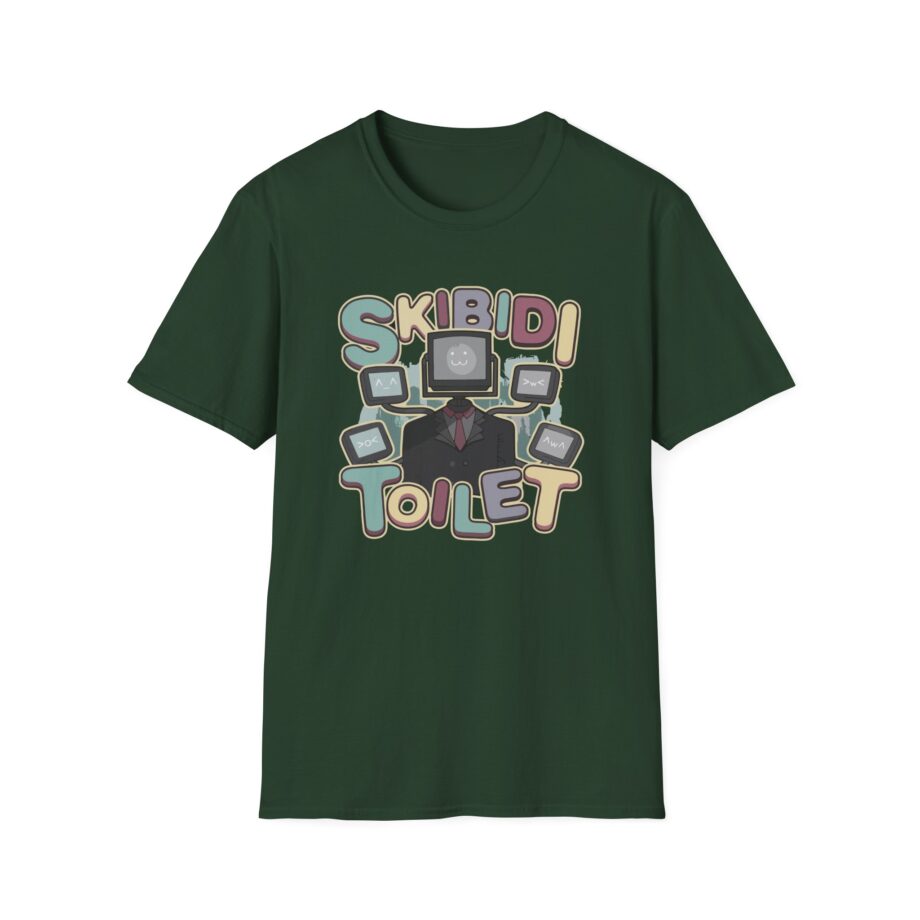 Dafuqboom Large Tv Man Static Unisex Softstyle T-Shirt