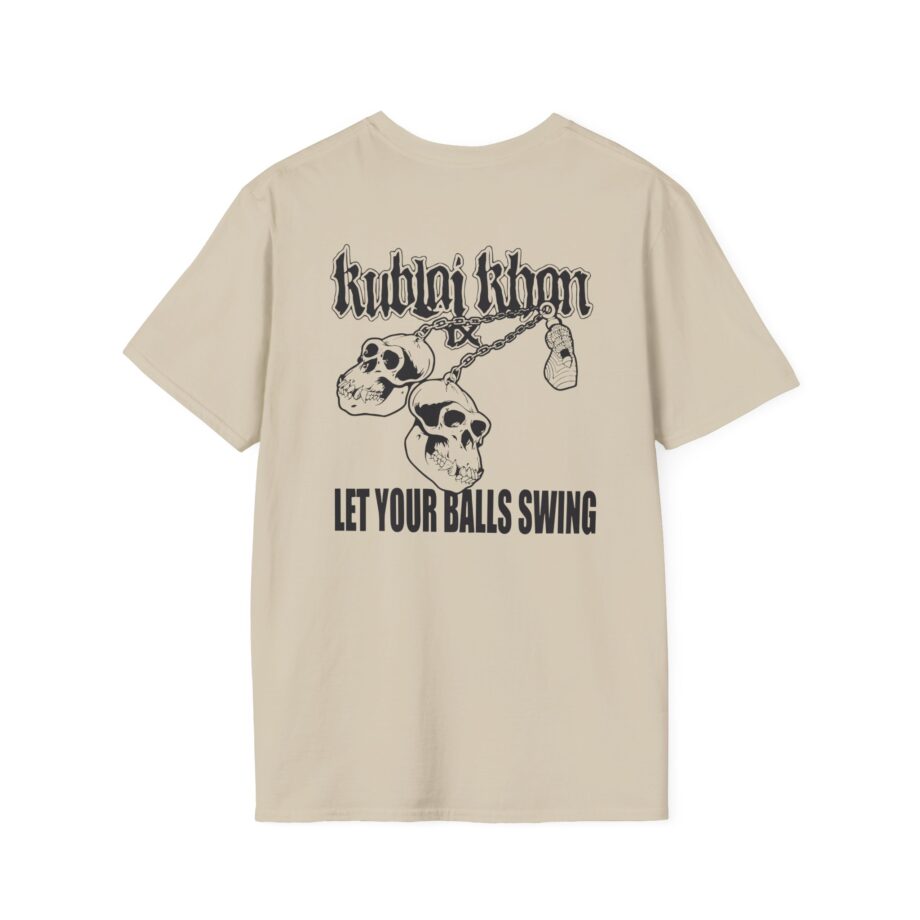 Kublai Khan - Let the Balls Swing Natural Unisex Softstyle T-shirt