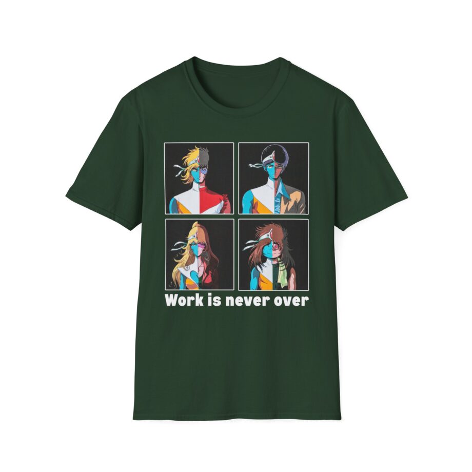 Daft Punk Work is Never Over Unisex Softstyle T-shirt
