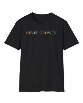 Baylen Levine Never Grow Up Embroidered Unisex Softstyle T-shirt