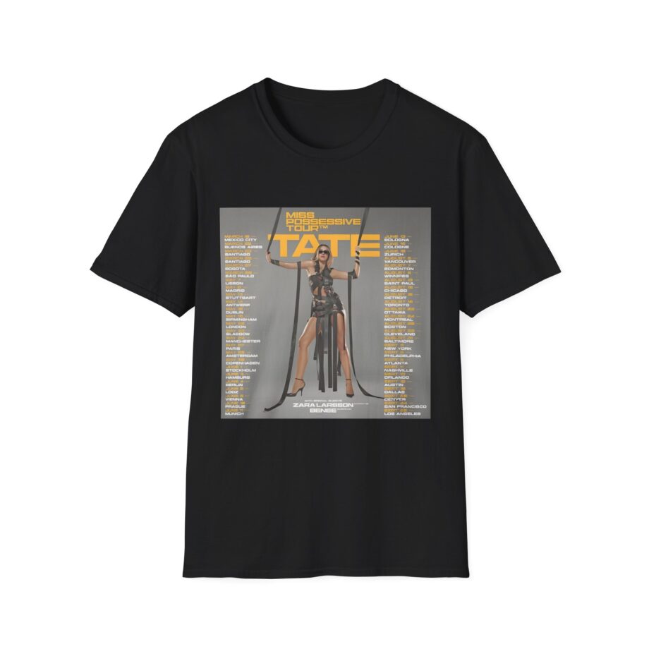 Tate Mcrae Miss Possessive Tour 2025 Unisex Softstyle T-Shirt