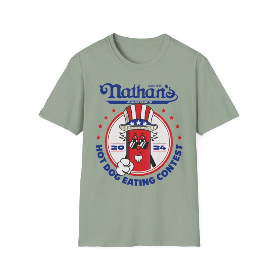 Matt Stonie Nathans Famous 2024 Hot Dog Eating Contest Unisex Softstyle T-shirt