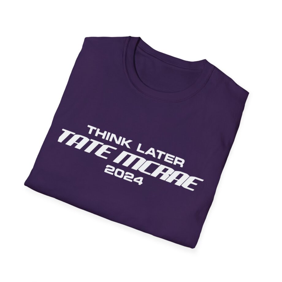 Tate Mcrae Think Later Unisex Softstyle T-Shirt