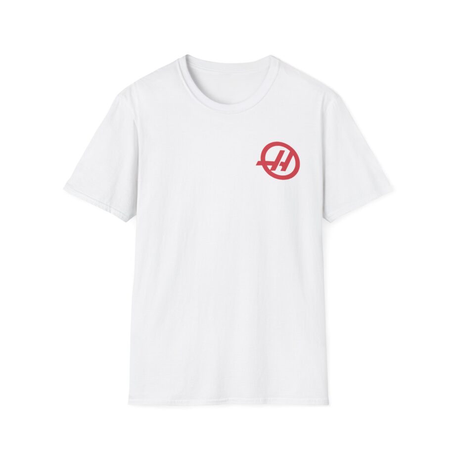 Haas F1 Small Logo Unisex Softstyle T-Shirt