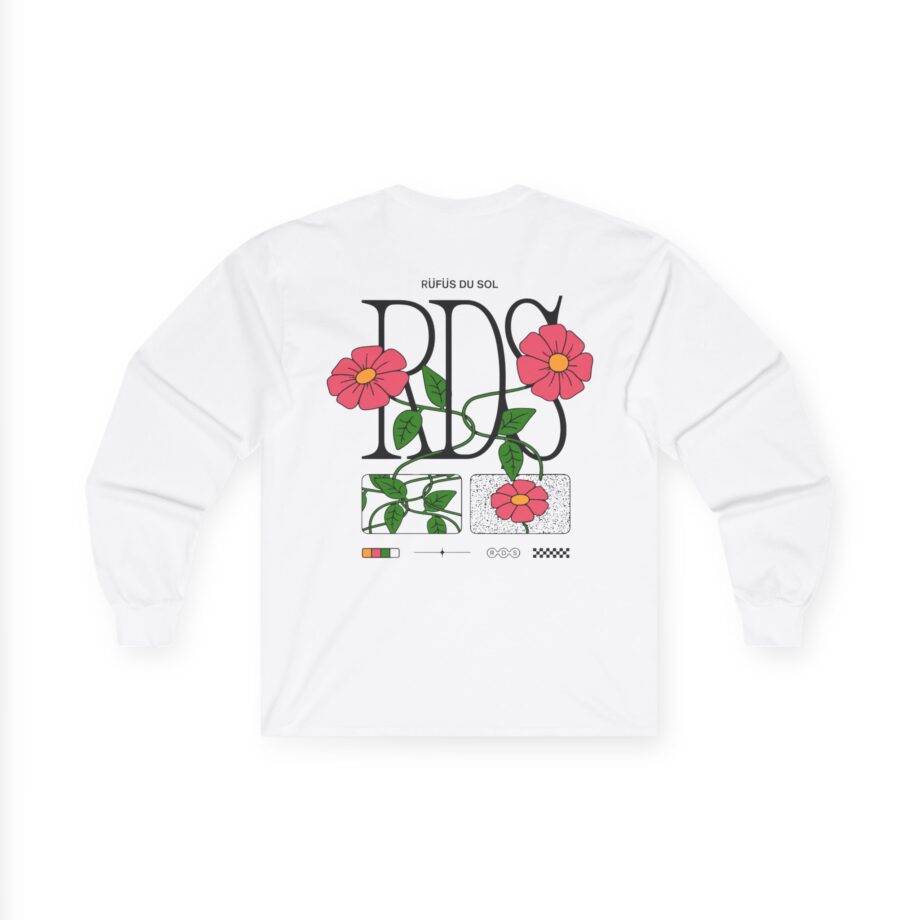Rufus Du Sol Flower Ecru Unisex Ultra Cotton Long Sleeve Tee