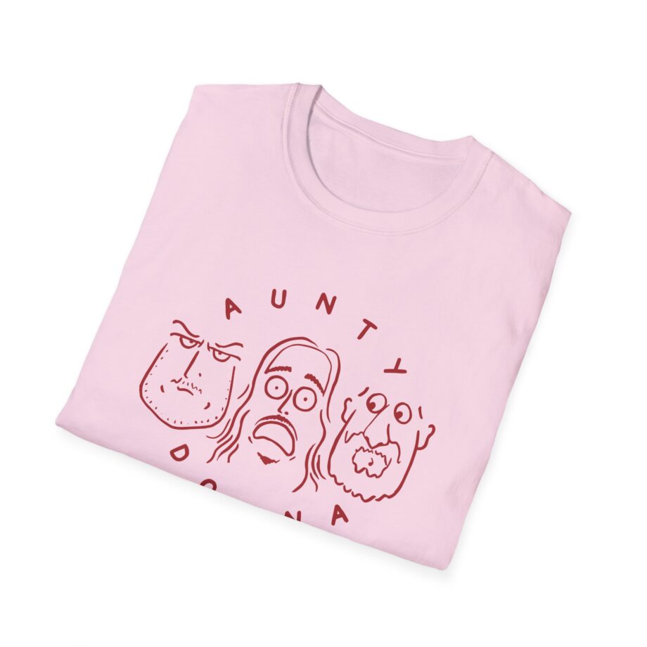Aunty Donna White Faces Unisex Softstyle T-Shirt