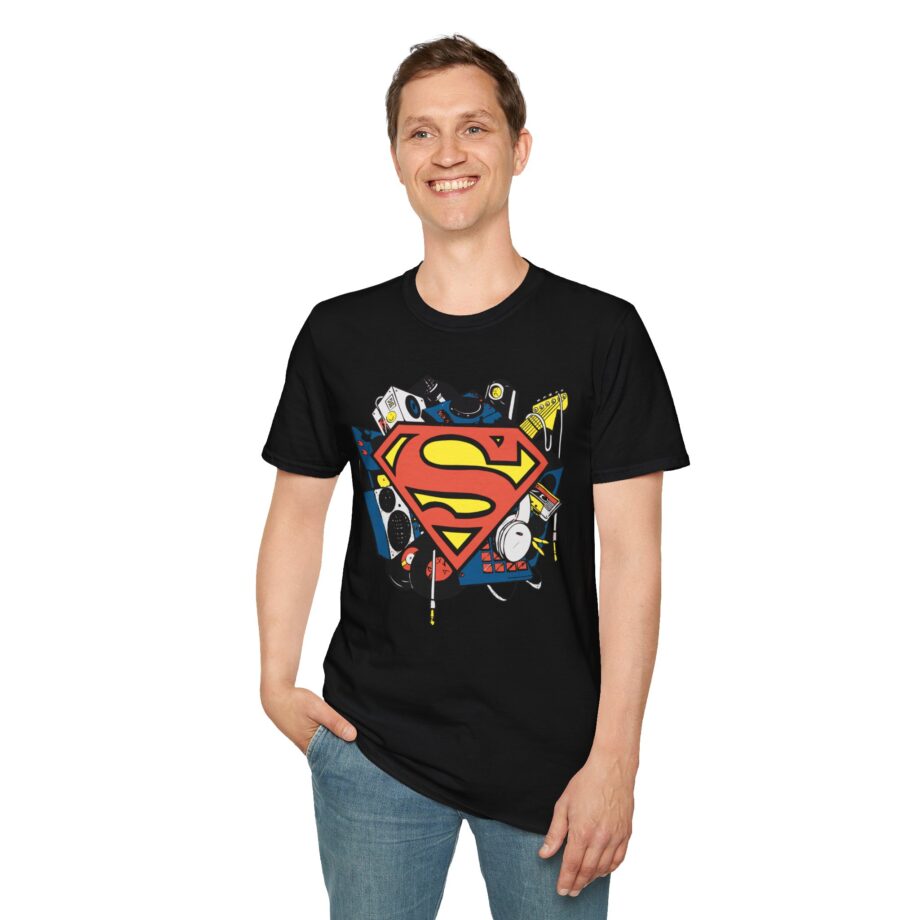 Kaskade X Superman Musician Unisex Softstyle T-shirt
